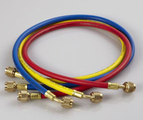 Cps hs3 pro-set® standard hoses with 1/4&#034; sae fittings 3&#039; (3-pk) 36&#034; (ryb) for sale