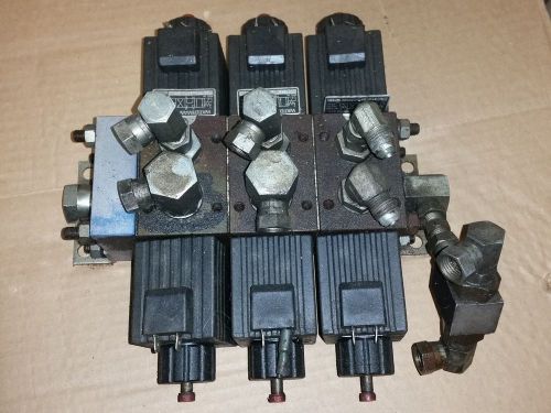 Hydraulic valve block with six valve for sale
