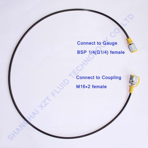 Free shipping!! Hydraulic Test Hose 2.0m-M16*2-1/4BSP,test coupling point