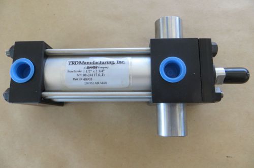 New pneumatic air cylinder trd manufacturing bimba 1 1/2&#034; bore 2 1/4&#034; stroke for sale