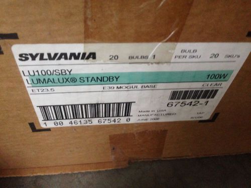 Sylvania LU100/SBY 100w High Pressure Sodium Bulb (Lot of 5)