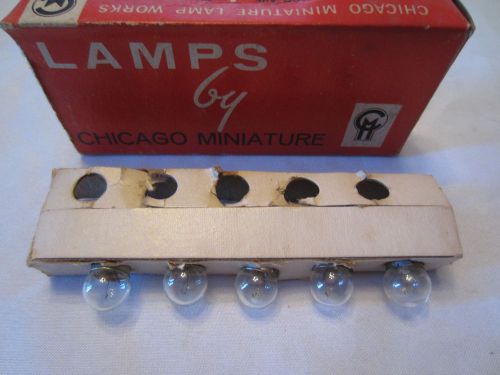 Lot of 5 Chicago Miniature No. 53 CM53 Globe Lamps Light Bulbs