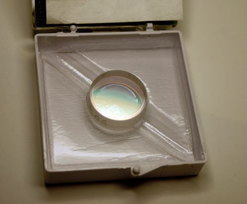 CVI1064nm partial reflector 50% R @ 45* AOI YAG laser thick one inch dia. mirror