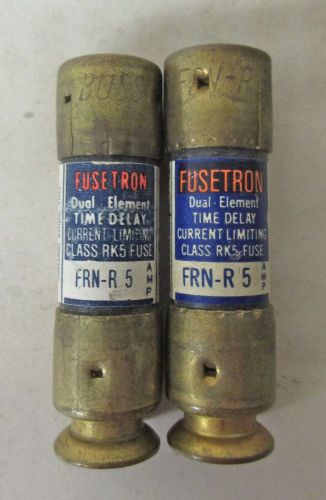 FUSETRON - FRN-5 / 250 V. - (LOT OF 2 FUSES)