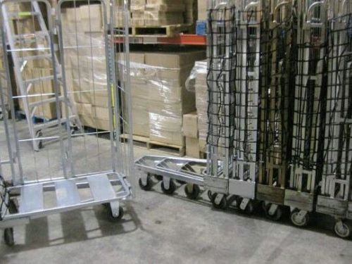 Rolling cage carts - multi use - material handling for sale