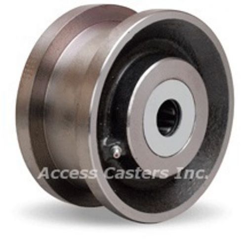 5hdfl52w 5&#034; forged steel double flanged wheel, 4200 lbs capacity, roller bearing for sale