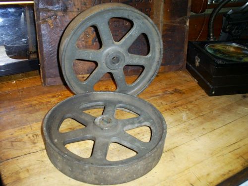 Industrial 8&#034; cast iron steel 6 spoke cart wheels  heavy duty for sale