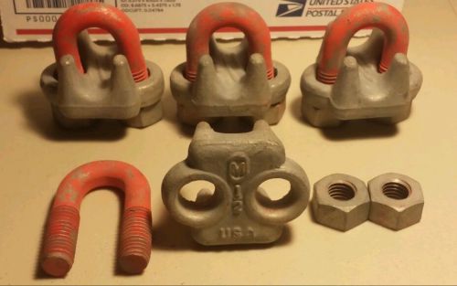 Columbus mckinnon m252  wire rope clips - 1/2&#034; -  free shipping! for sale
