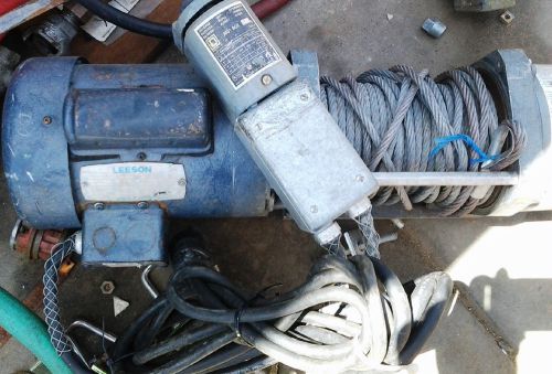 Dayton 3vj72 electric winch 24-15/16 in. 2000 lbs 3/4hp 115/230v works! for sale