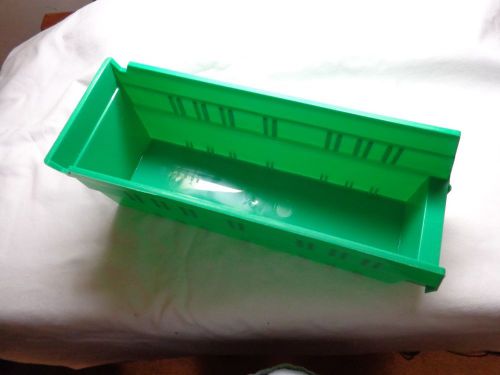 ULine Storage bin 4 X 12 X 4 Case of 24 Green New