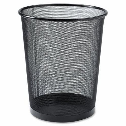 Lorell round waste bin, steel mesh, 4.7 gal., 12&#034;x14-1/4&#034;, black (llr52770) for sale