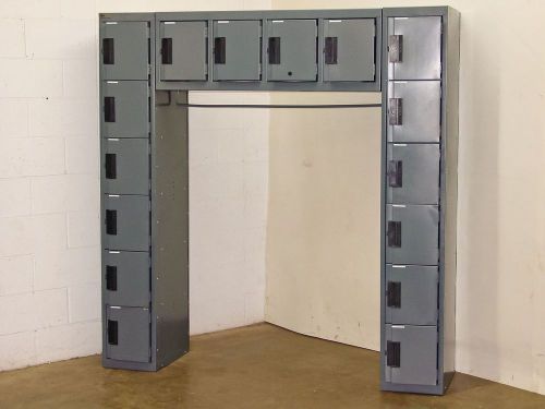 Edsal 16 person locker unit with coat rod 69x20x72 for sale