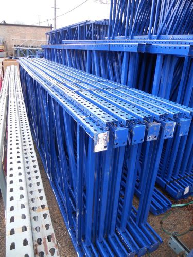 Used Teardrop Pallet Rack Uprights 48&#034; x 16&#039; high, Chicago