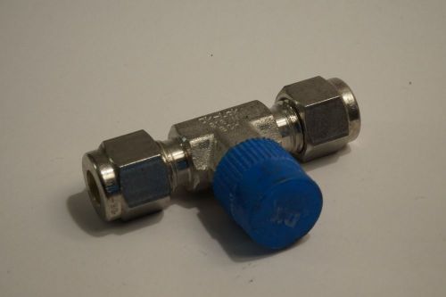 DK-Lok 1/4 Tube 1/4 NPT-M Compression 3-way T Fitting 316 Stainless Steel &#034;BCH&#034;