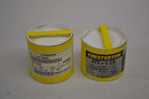 LOT 2 NEW CHESTERTON 477-1 4771CR 416724 1-3/8X2X0.312 PACKING RING SET D366337