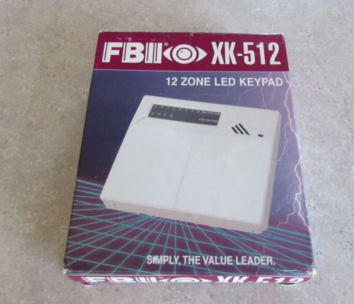 Honeywell FBI XK-512 12 Zone LED Keypad for XL-31 Security Panel NOS - Free Ship