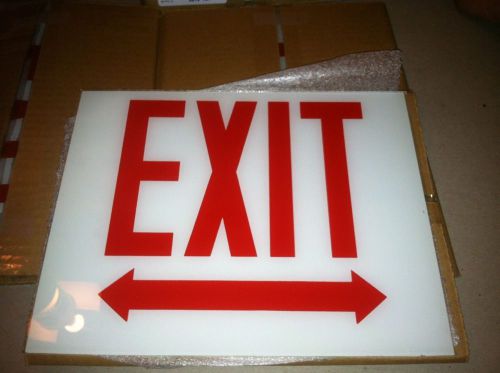 Nos ( new old stock ) replacement lens glass for exit sign w /arrow incandescent for sale
