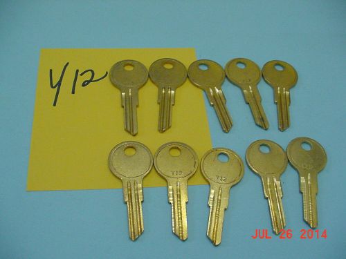 LOCKSMITH NOS Key Blanks LOT of 10 Keys uncut Y12 for Yale Vintage