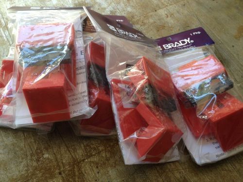 LOT  OF 5 NEW 480/600V Clamp-On Breaker Lockout - BRADY 65397 Y67613 Electric