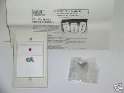 ESL 606U1 Remote Indicator 609 Duct SMOKE Detector