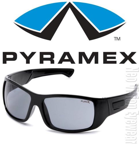 Pyramex Furix Black Smoke Anti Fog Lenses Safety Glasses Sunglasses Z87+