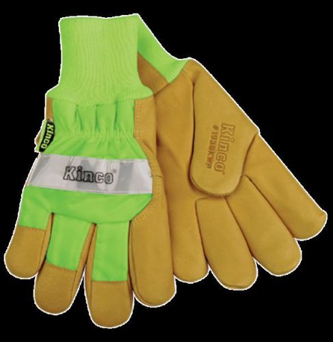 Kinco 1939kwp hi-viz thermal waterproof pigskin leather gloves medium (6 pair) for sale