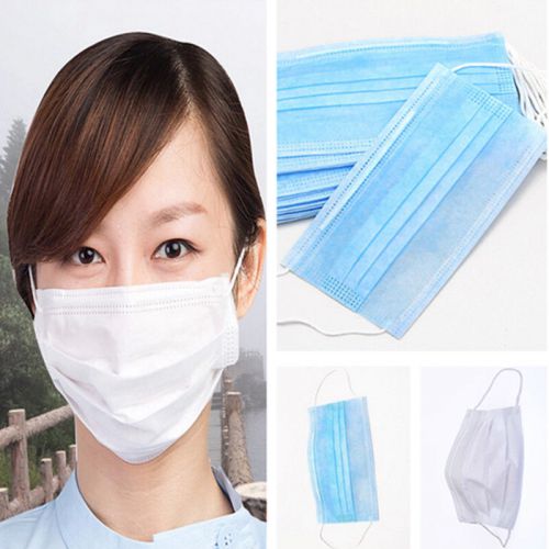 50Pcs Disposable Flu Safety Breathing Mouth Face Masks Anti-dust Healthy Masks