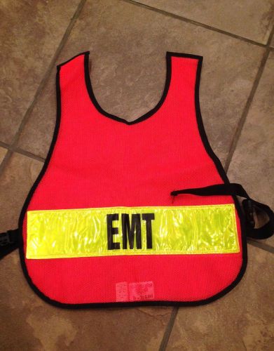 REFLECTIVE EMT TRAFFIC SAFETY VEST by R &amp; B Military Surplus Issued, NEW