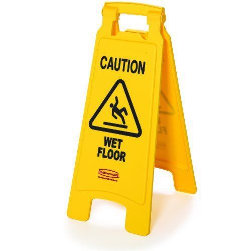NEW Commercial Floor Safety Sign &#034;Caution Wet Floor&#034; Business Foldable Safety