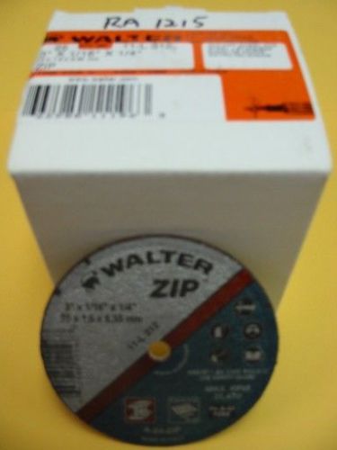 WALTER CUT-OFF WHEELS 3&#034;x1/16&#034;x1/4&#034; -QTY/25- 11-L-312