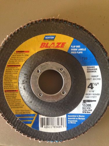 Norton Blaze Ceramic 4-1/2&#034; Flap Disc.