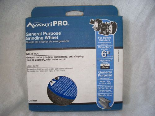 NEW  **  Avanti Pro 6&#034; x 3/4&#034; grinding wheel - METAL general purpose -