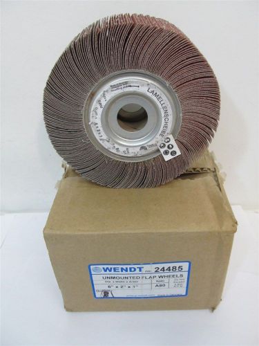 Wendt 24485, 6&#034; x 2&#034; x 1&#034;, A80 Grit Unmounted Flap Wheel