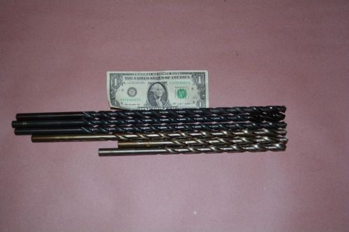 6pc 7/16 ,29/64  ptd  drill bits hss  10 to 16 inches long made in usa for sale