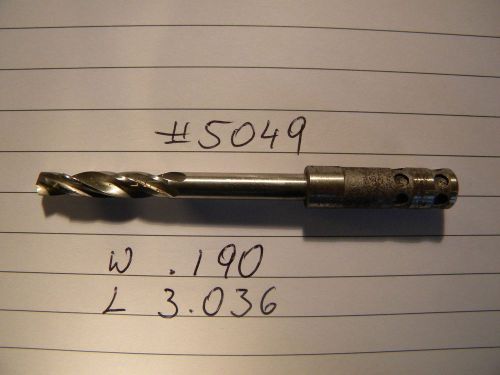2 new drill bits #5049 .190 hsco hss cobalt aircraft tools guhring made in usa for sale