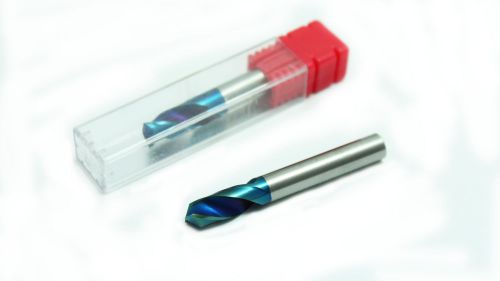 Solid Carbide 1/4 .250 Drill | Blue Nano Coated | High tech coating