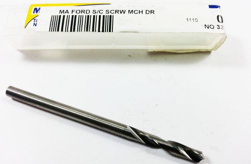 #32 ma ford solid carbide 3xd screw machine twist drill (l292) for sale