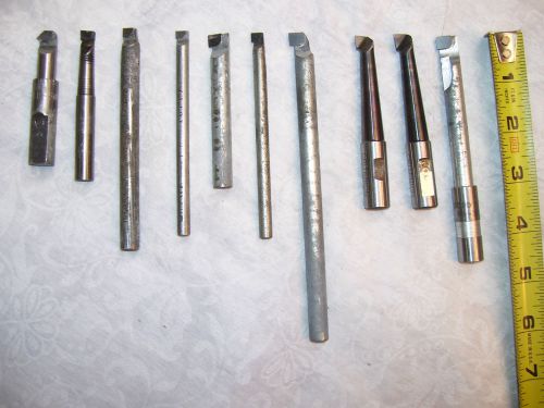 Boring Bars, (10) Various Size Carbide Tipped Micro 100 &amp; Criterion Boring Bars