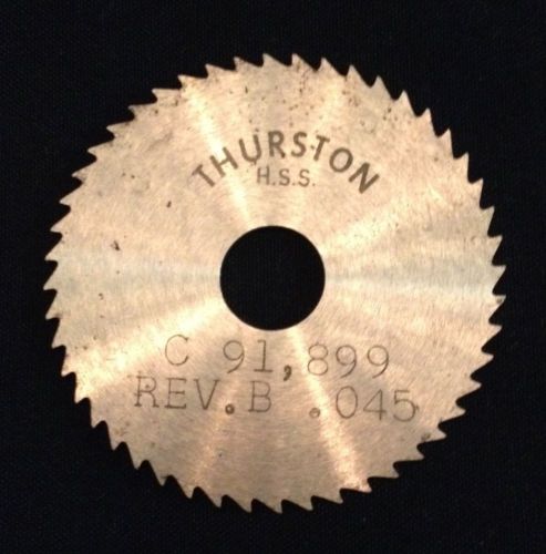 Thurston hss 1 1/2 x 0.045 x 3/8 slitting slotting saw blades for sale