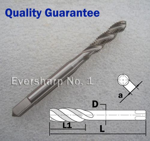 1pcs HSS Strengthing Shank Spiral Fluted Right Hand Machine Tap M5 Pitch 0.8mm