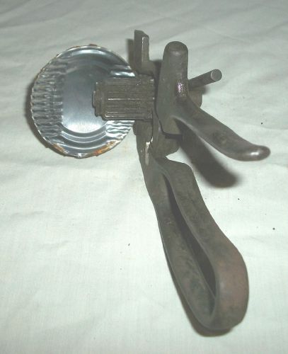Vintage pexto sheet metal stove pipe crimper hand pliers type roller tinsmith for sale