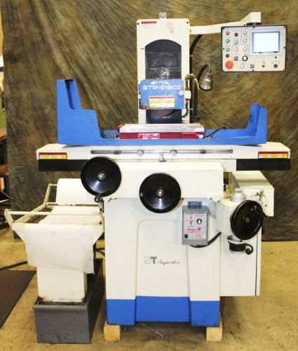 6&#034; x 18&#034; supertec model stp-618cii 3-axis automatic surface grinder, mfg. 2007 for sale