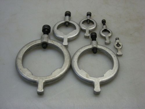 Lot of 6 Aluminum Grinding Dogs 2.58&#034; - 2.2&#034; - 1.2&#034; - .78&#034; .52&#034; - .31&#034;