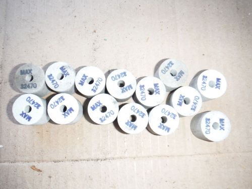 14  norton white 1&#034; x 1&#034; x 1/4&#034; arbor id metal lathe tool post grinding wheels for sale