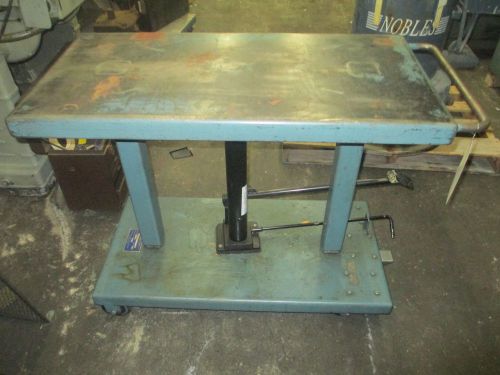 Wesco Foot Operated Hydraulic Die Lift Table ~ Nice Condition!