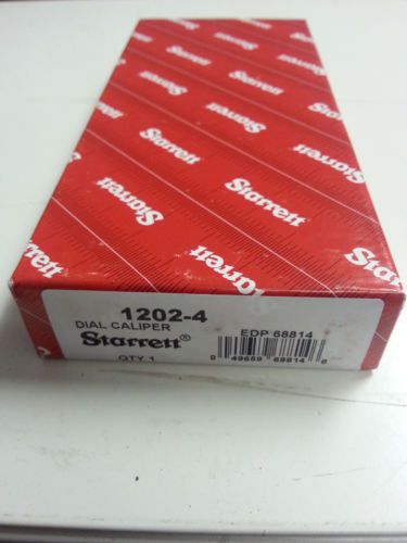 Starrett 1202-4 dial caliper 0-4&#034; edp no. 68814 for sale