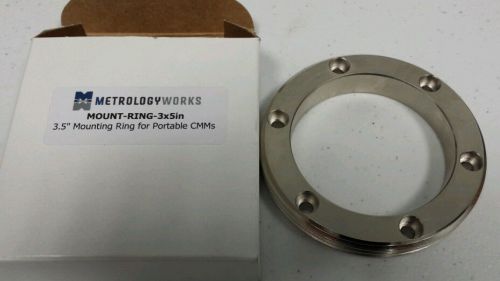 3-1/2&#034;-8 Mounting Ring for Faro Arm CMM, Stainless Steel, Made in USA,New