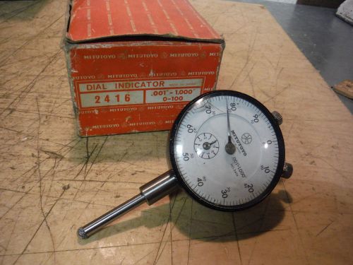 MITUTOYO DIAL INDICATOR NO. 2416, .001-1.000 WITH BOX