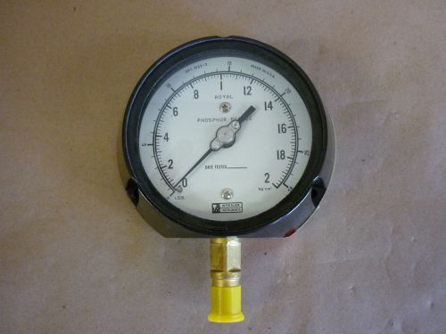 Weksler instrument gauge #aa13p, 3.5&#034; with 1/4&#034; npt new for sale