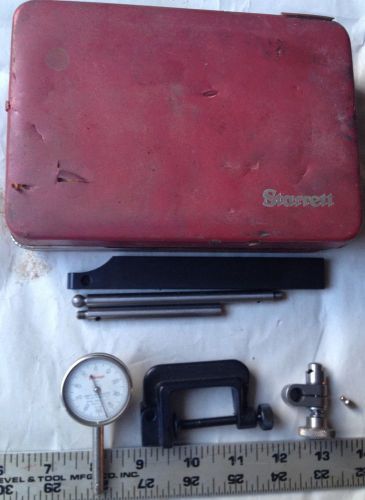 Machinist lathe tool starrett #196 dial indicator gage set in original box for sale